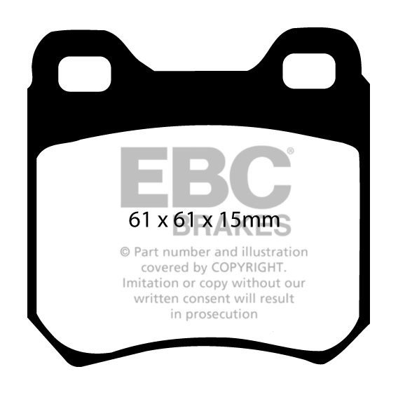 EBC Brakes OPEL Omega A 2.0 86-87 Remblokken achterzijde