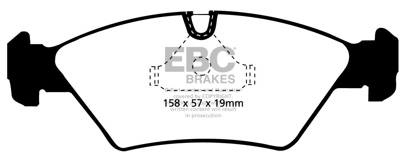 EBC Brakes MASERATI Ghibli 2.0 Twin Turbo 92-93 Remblokken voorz