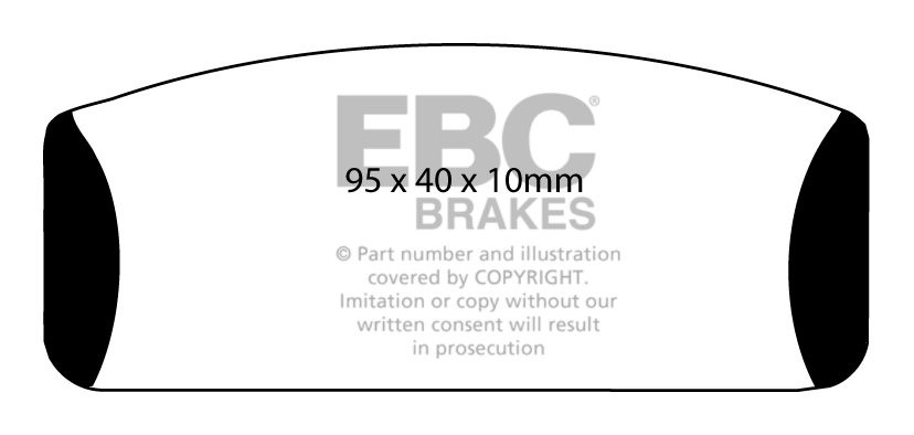 EBC Brakes RENAULT Alpine 1.5 (A110) 67-68 Remblokken achterzijd