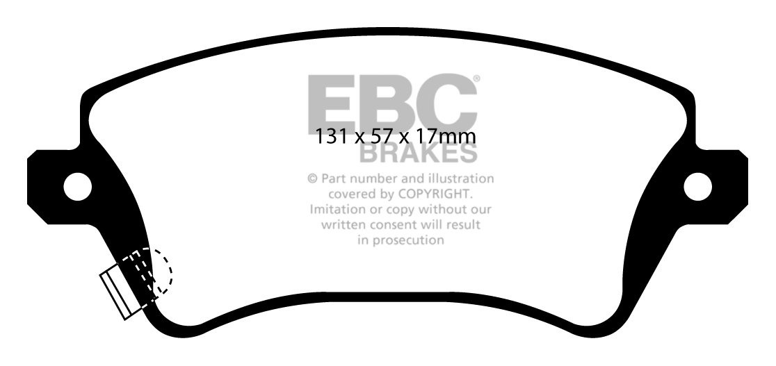 EBC Brakes TOYOTA Corolla 1.8 Compressor (ZZE123) 2006-2007 Remb