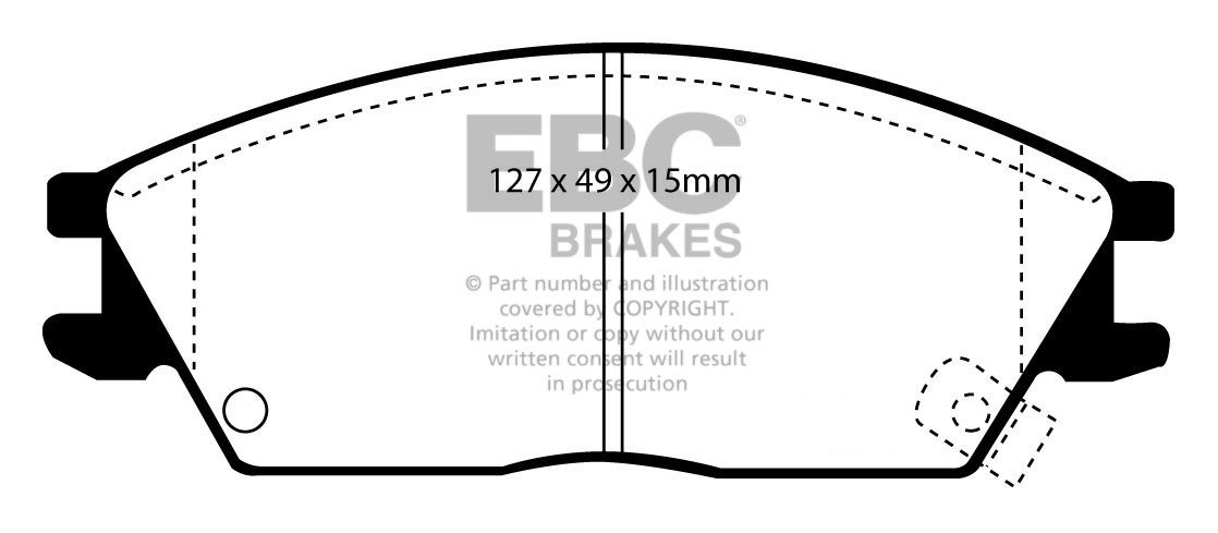 EBC Brakes HYUNDAI Accent 1.5 2000-2003 Remblokken voorzijde