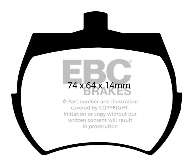 EBC Brakes MORRIS Mini 1000 74-92 Remblokken voorzijde