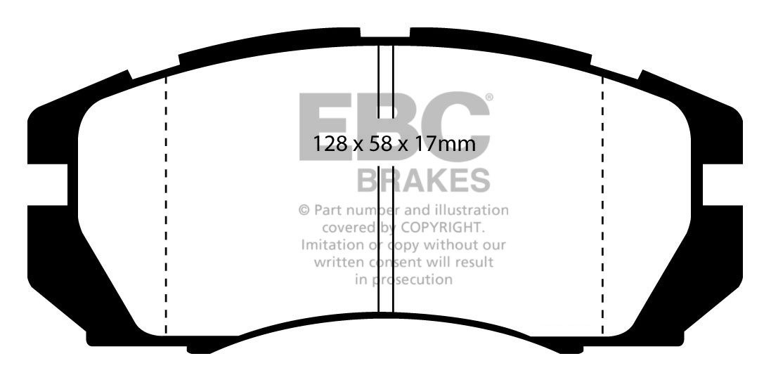EBC Brakes SUBARU Legacy 2.5 (BD9) 96-99 Remblokken voorzijde
