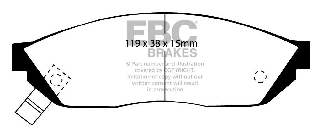 EBC Brakes HONDA Civic 1.5 80-84 Remblokken voorzijde