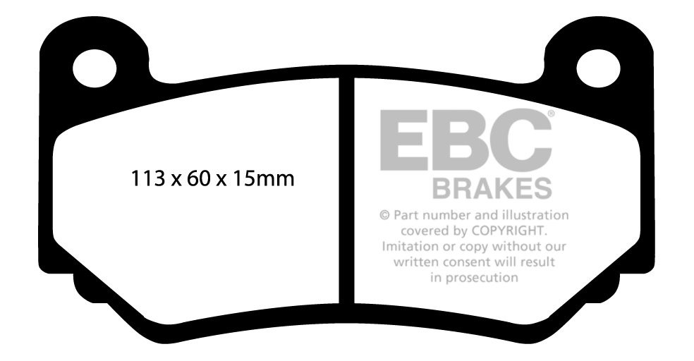 EBC Brakes LOTUS Exige 1.8 Supercharged (240) 2008-.. Remblokken