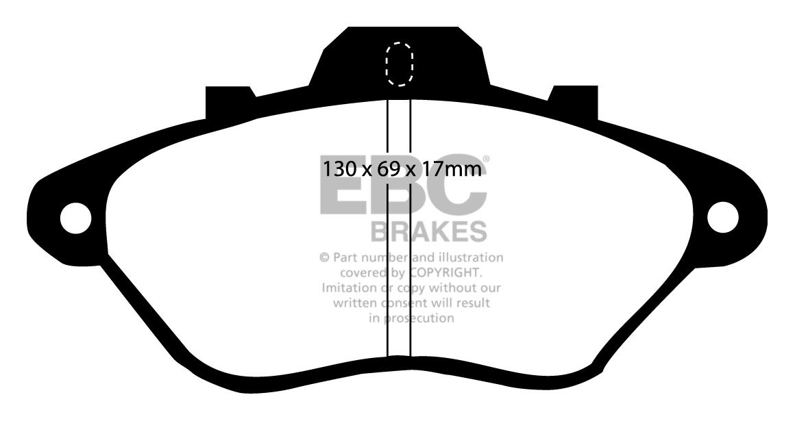 EBC Brakes CITROEN XM 2.1 TD Sedan 90-91 Remblokken voorzijde