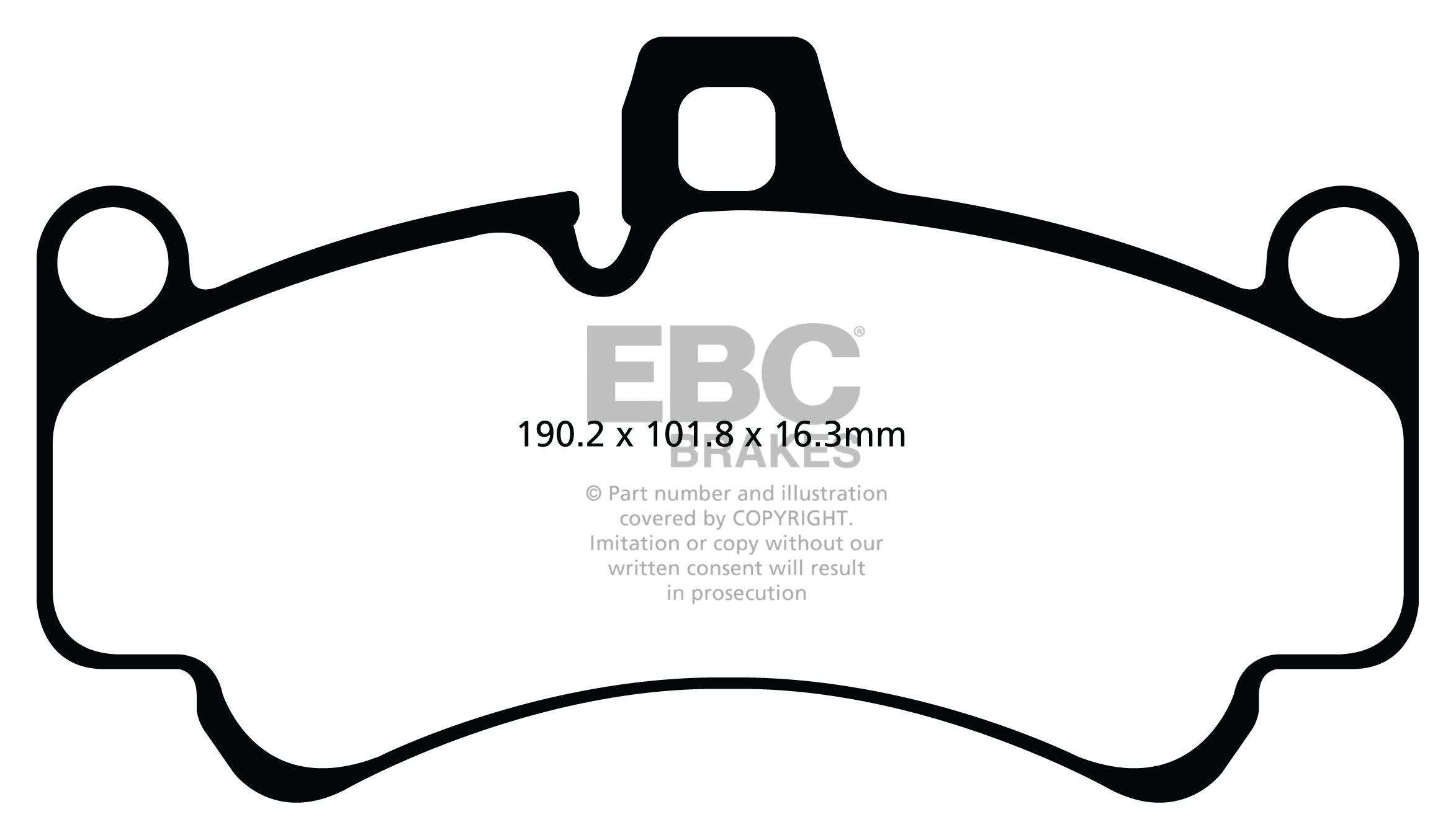 EBC Brakes PORSCHE 911 (997) (Cast Iron Disc Only) 3.6 GT3 2006-