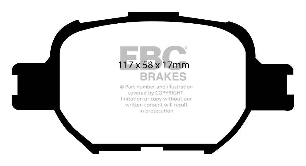 EBC Brakes TOYOTA Verossa 2.5 Turbo 2001-2003 Remblokken voorzij