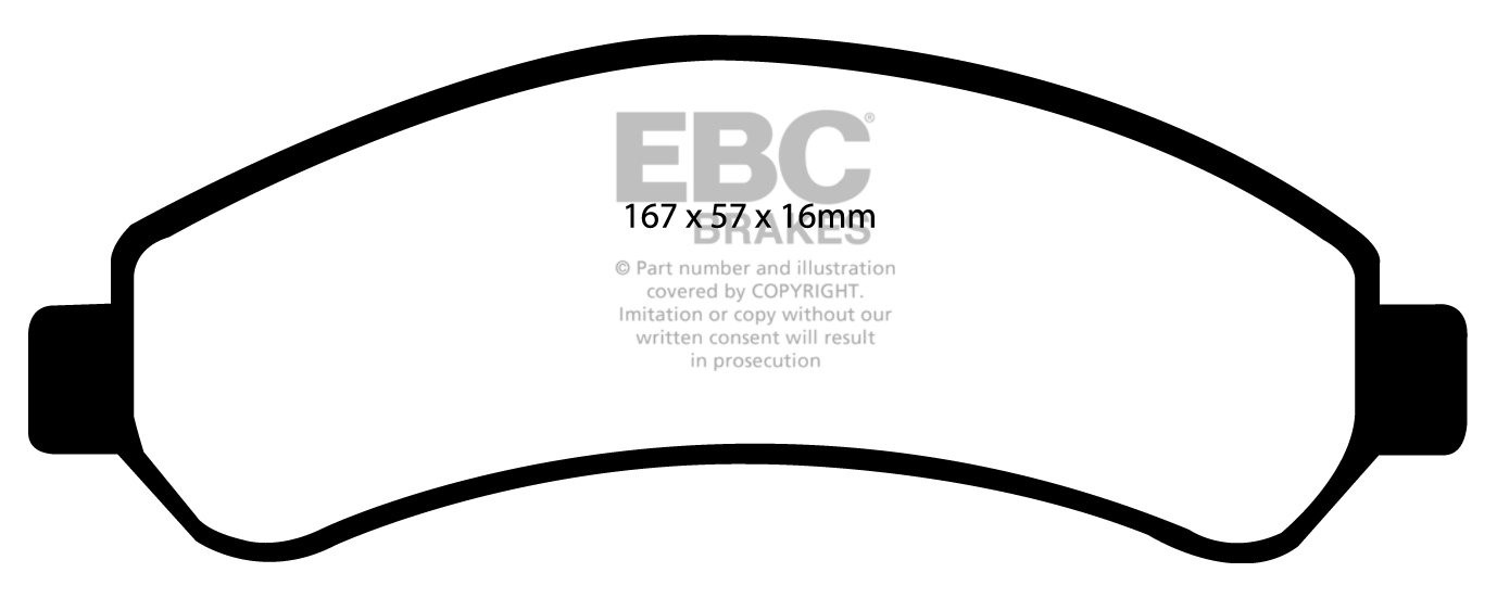 EBC Brakes CHEVROLET Blazer 4.3 99-2006 Remblokken voorzijde