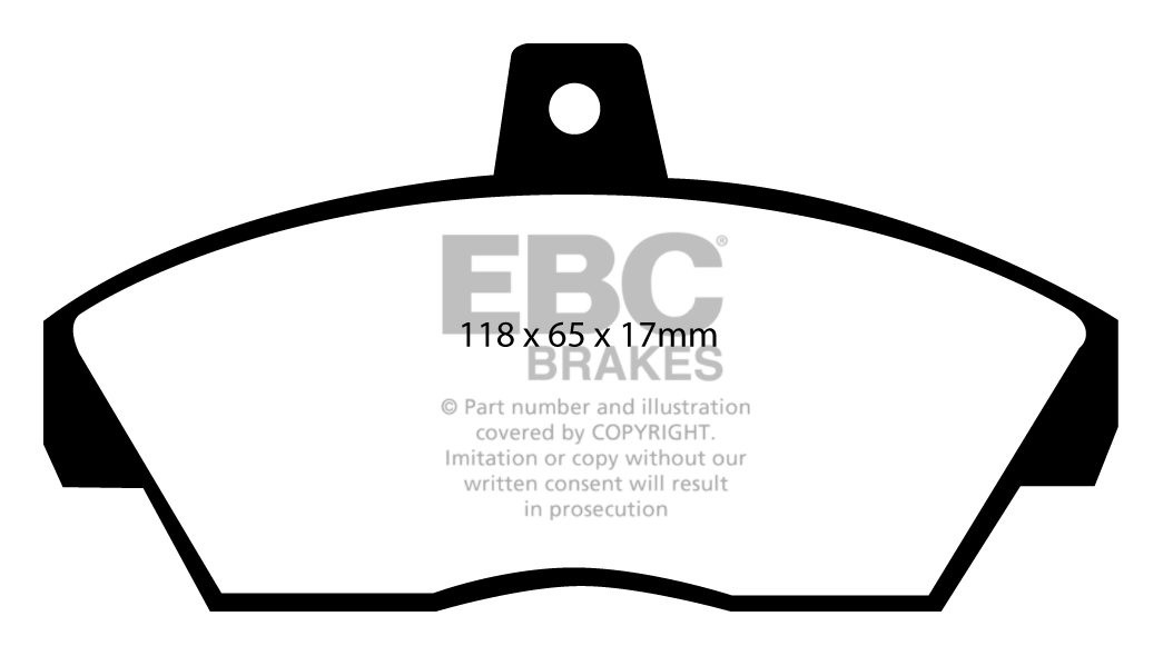 EBC Brakes ROVER 200 1.4 89-94 Remblokken voorzijde