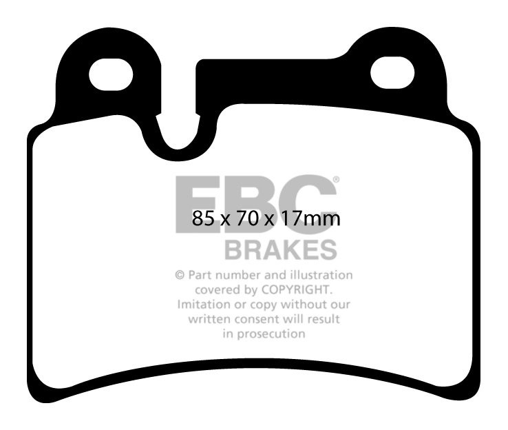 EBC Brakes VW Touareg 6.0 2005-2010 Remblokken achterzijde yello