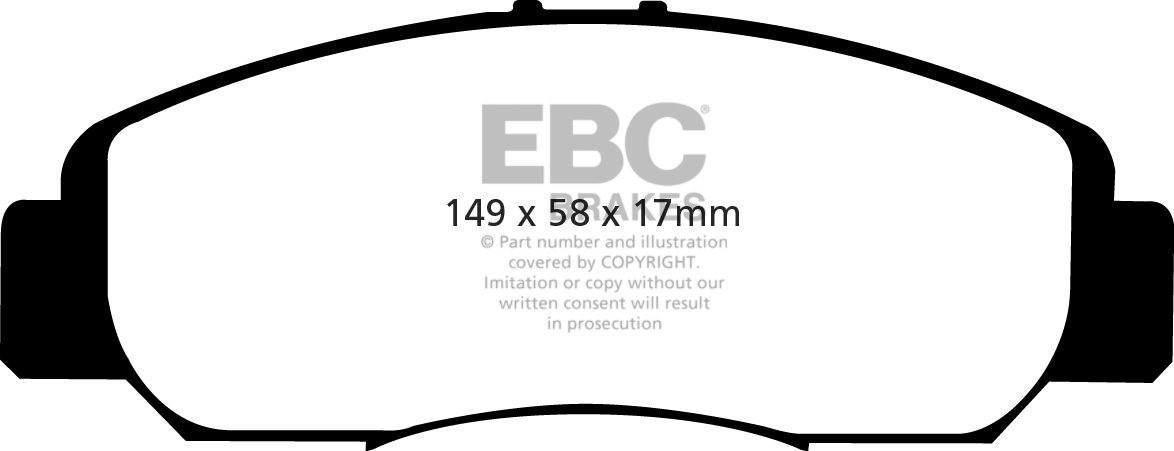 EBC Brakes HONDA Stepwagon 2.0 2005-2009 Remblokken voorzijde gr
