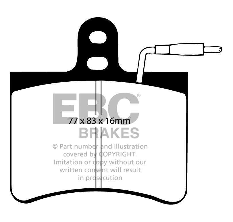 EBC Brakes OPEL Agila 1.3 TD 2008-.. Remblokken voorzijde