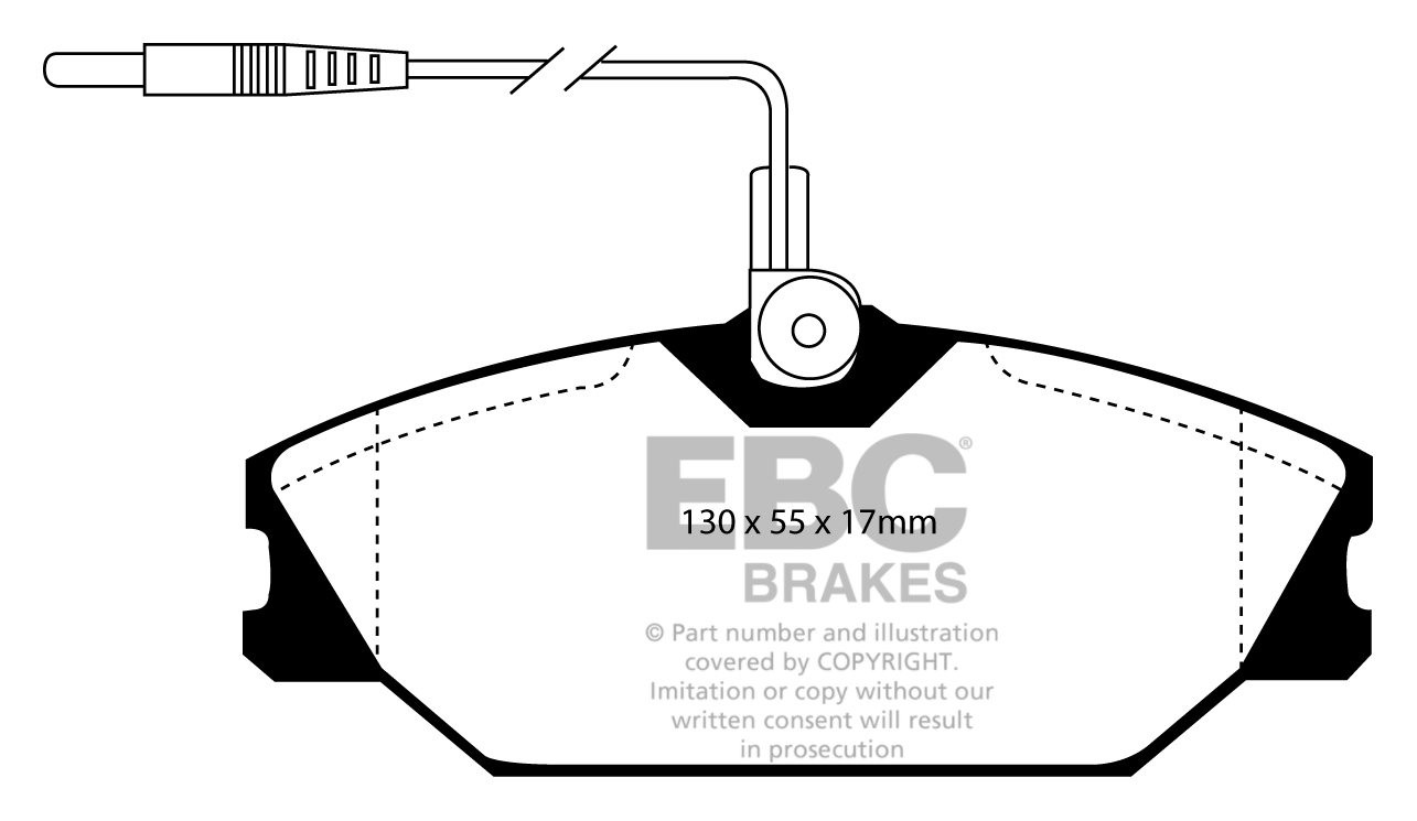 EBC Brakes RENAULT Safrane 3.0 Twin Turbo Quadra 94-96 Remblokke
