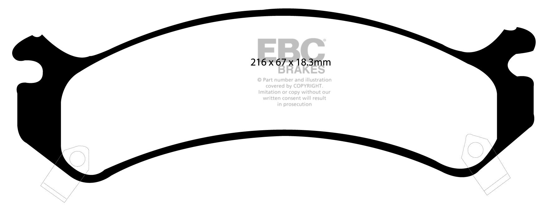 EBC Brakes GMC Yukon/Yukon Denali 8.1 (4WS) 2003-2006 Remblokken