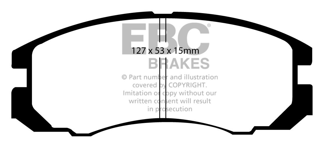 EBC Brakes TOYOTA Camry 2.0 (SV21R)(ABS) 87-92 Remblokken voorzi