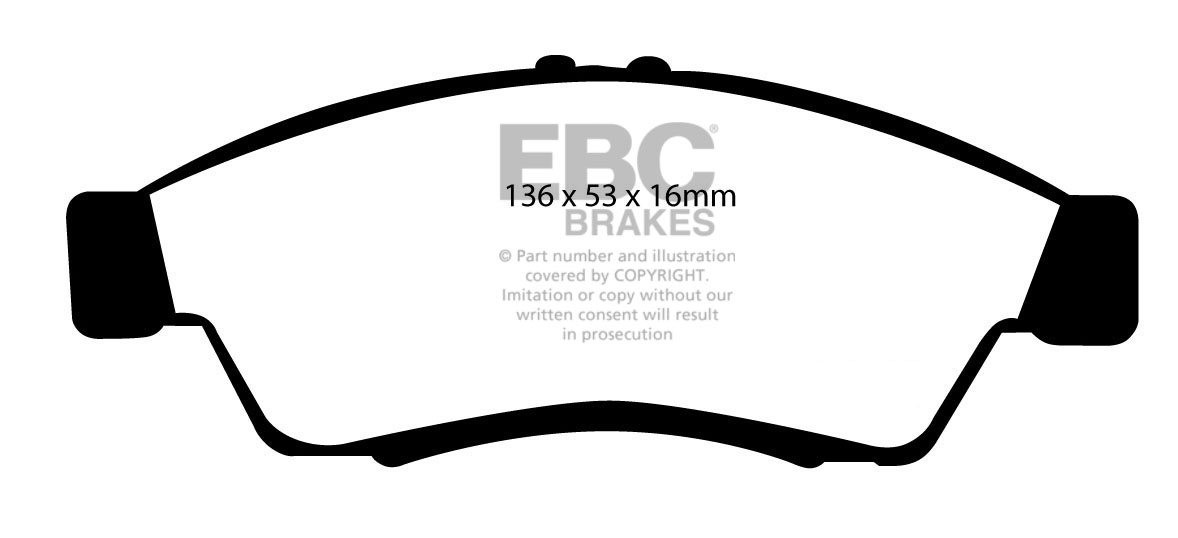 EBC Brakes SUZUKI Liana 1.4 TD 2004-2008 Remblokken voorzijde