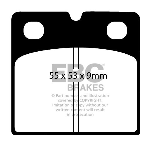 EBC Brakes JAGUAR S-Type Handbrake Pads 99-2006 Remblokken achte