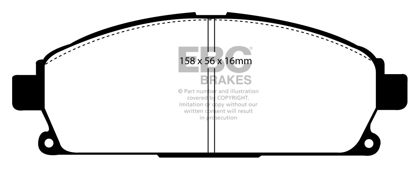 EBC Brakes NISSAN X-Trail 2.0 2001-2007 Remblokken voorzijde
