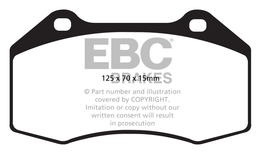 EBC Brakes ABARTH Punto Evo 1.4 Turbo (163) 2010-.. Remblokken v