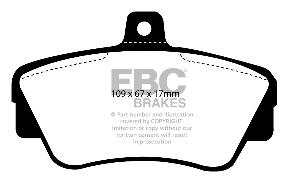 EBC Brakes VOLVO 440 2.0 92-98 Remblokken voorzijde