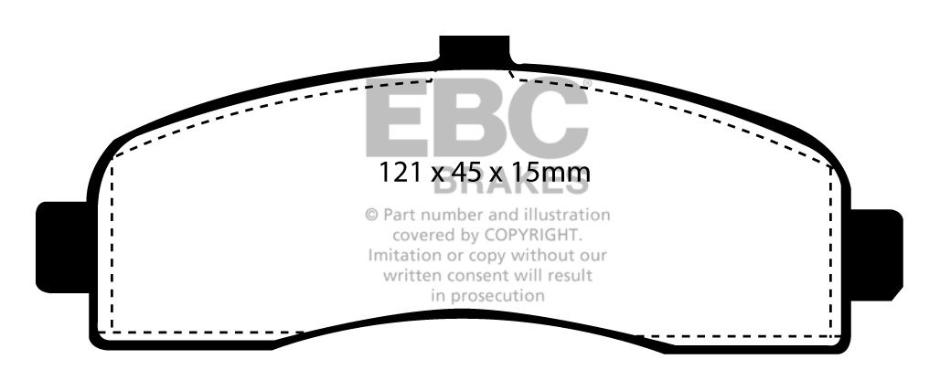 EBC Brakes NISSAN Micra 1.3 (K11) 93-2000 Remblokken voorzijde
