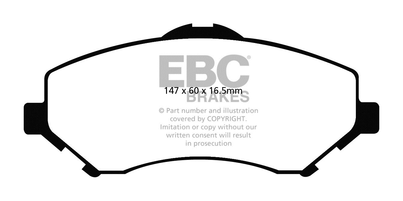 EBC Brakes FIAT Freemont 2.0 TD (170) 2011-.. Remblokken voorzij
