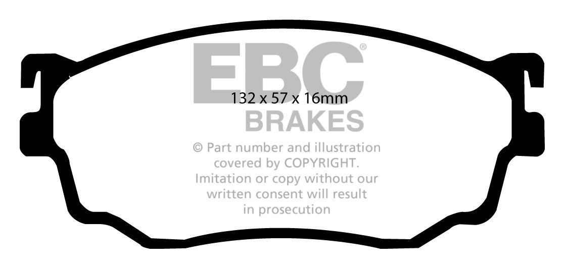EBC Brakes ASTON MARTIN DB4 GT 3.7 60-63 Remblokken achterzijde