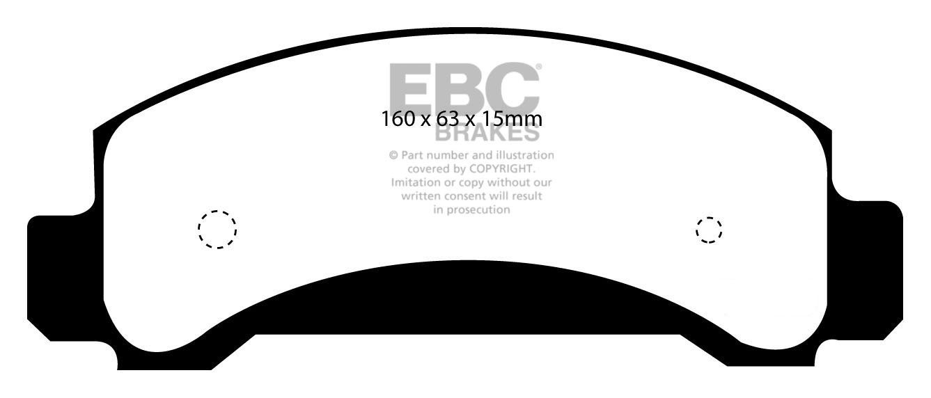 EBC Brakes ROVER P6 3.5 69-76 Remblokken voorzijde greenstuff