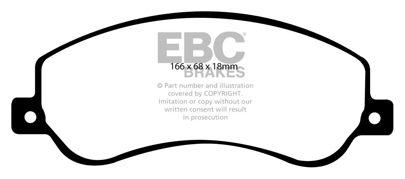 EBC Brakes FORD BEDRIJFSWAGEN Tourneo 2.2 TD RWD 2006-.. Remblok