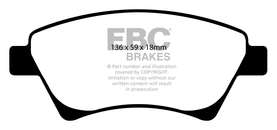 EBC Brakes RENAULT Megane 2.0 Turbo (165) 2004-2009 Remblokken v