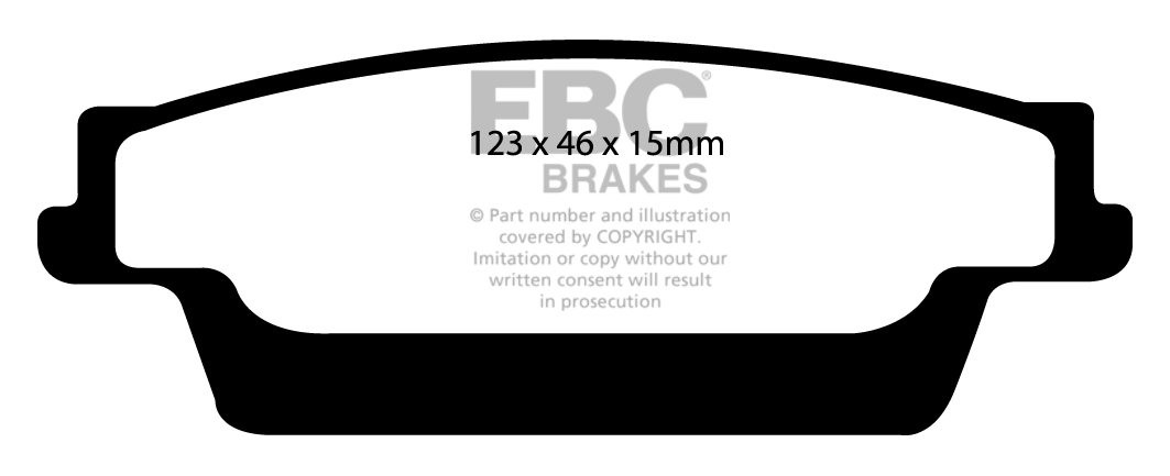 EBC Brakes ROVER P6 2.0 66-72 Remblokken voorzijde