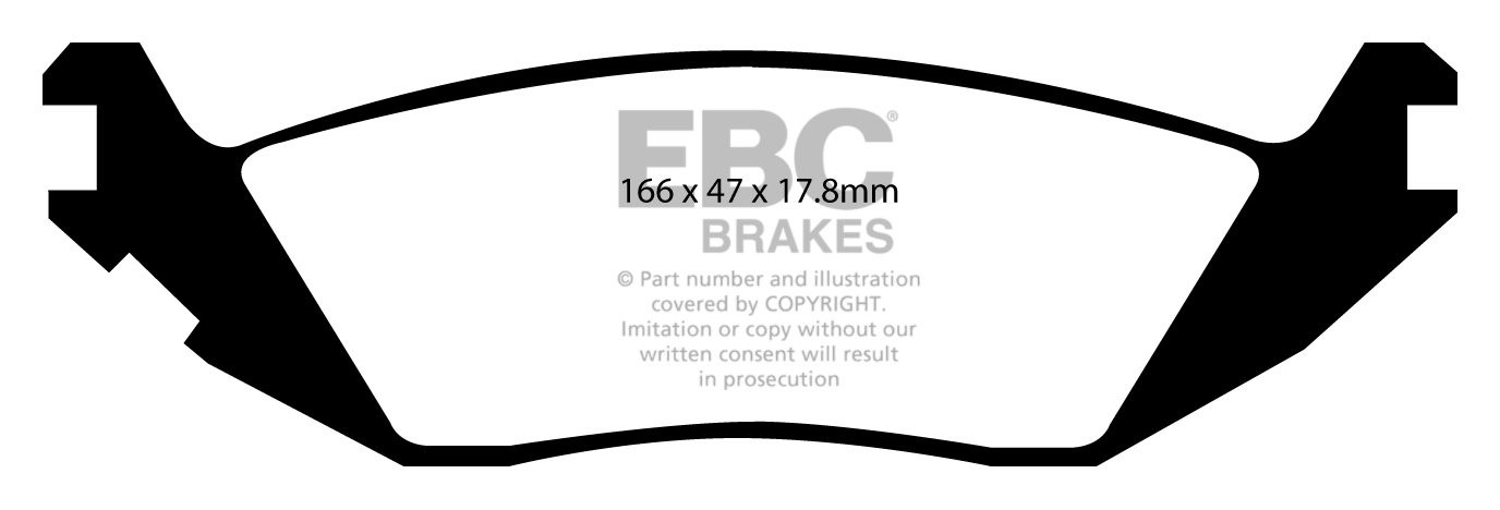 EBC Brakes DODGE (USA) Durango 4.7 2003-2006 Remblokken achterzi