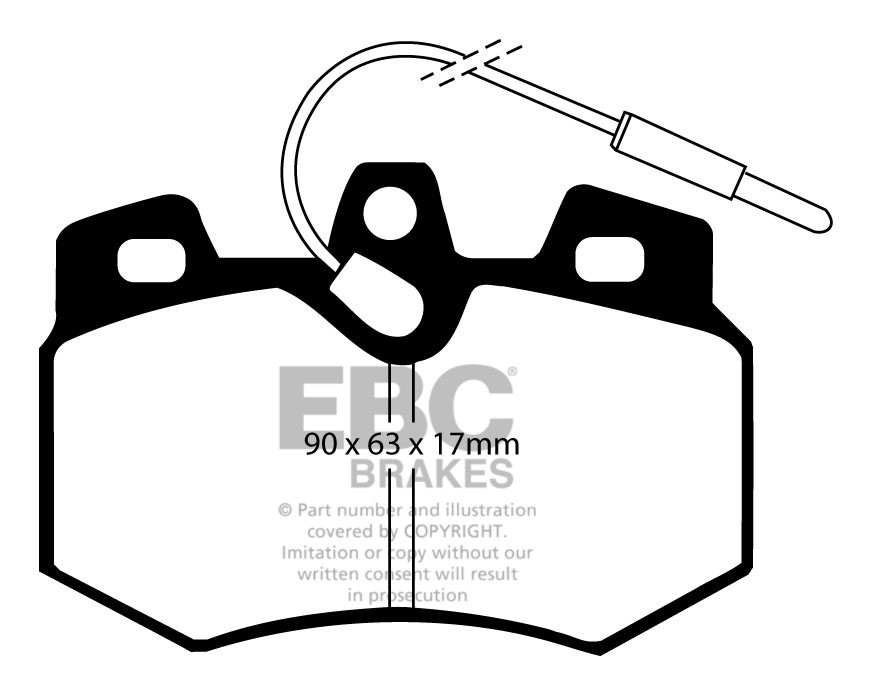 EBC Brakes CITROEN Visa 1.8 D 83-86 Remblokken voorzijde greenst