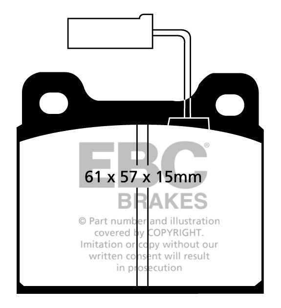 EBC Brakes ALFA ROMEO Alfa 75 1.6 89-92 Remblokken voorzijde