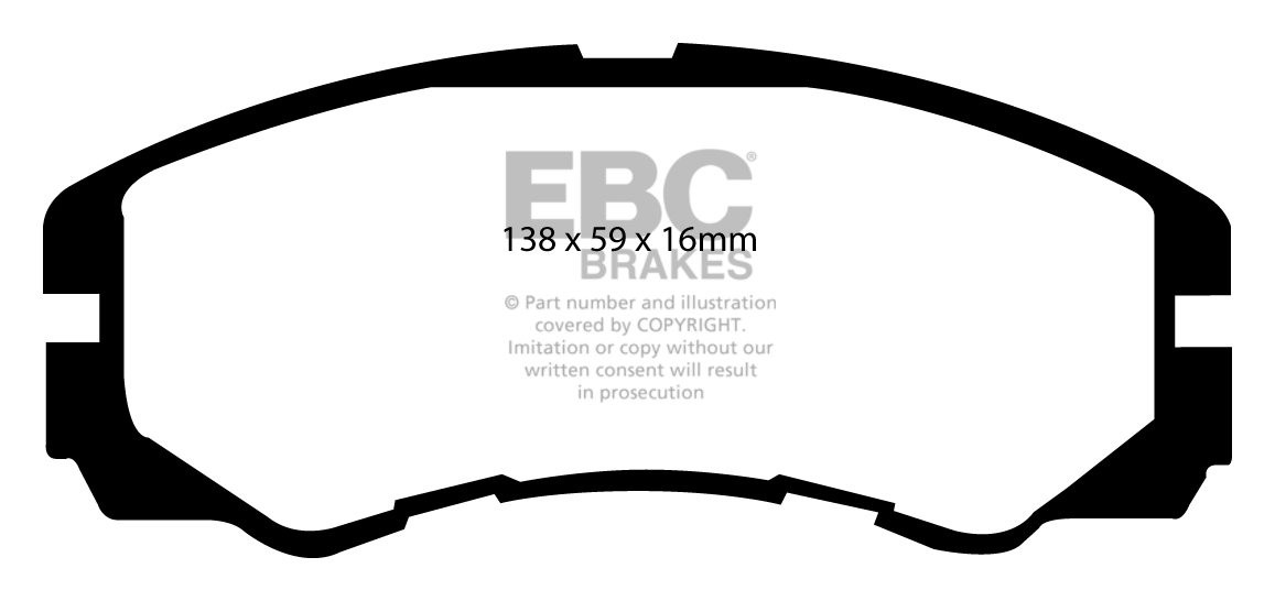 EBC Brakes ISUZU MU 3.1 TD 90-93 Remblokken voorzijde
