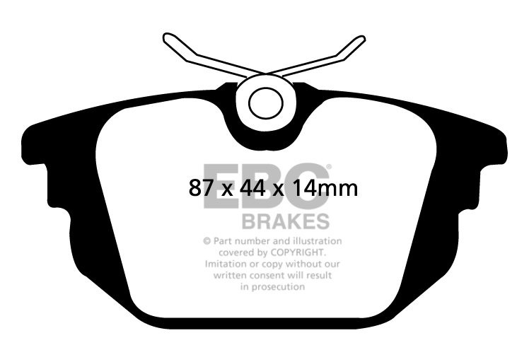 EBC Brakes LANCIA Delta 1.8 97-99 Remblokken achterzijde