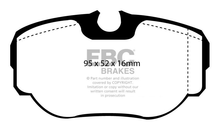 EBC Brakes BMW 2000CS 2.0 65-69 Remblokken voorzijde greenstuff