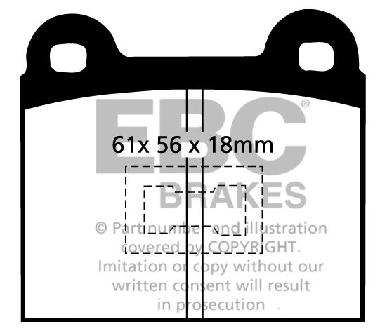 EBC Brakes VW Scirocco I 1.5 73-79 Remblokken voorzijde