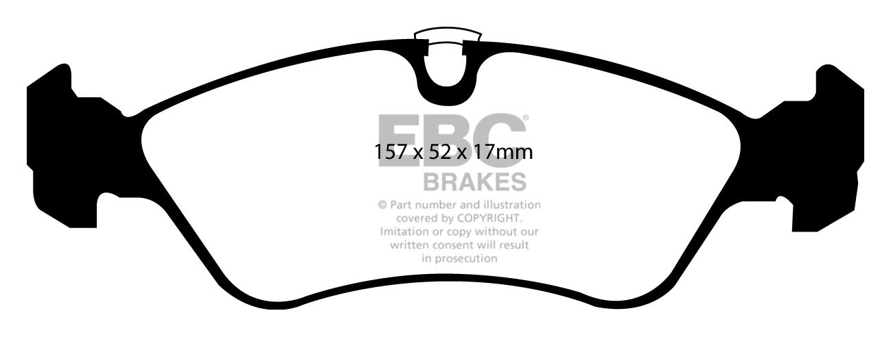 EBC Brakes VAUXHALL (OPEL) Vectra 1.7 TD 95-96 Remblokken voorzi