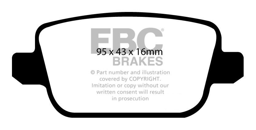 EBC Brakes FORD S-Max 2.3 2008-.. Remblokken achterzijde