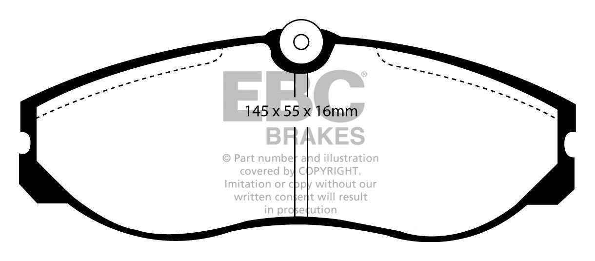 EBC Brakes FORD Maverick 2.4 93-99 Remblokken voorzijde