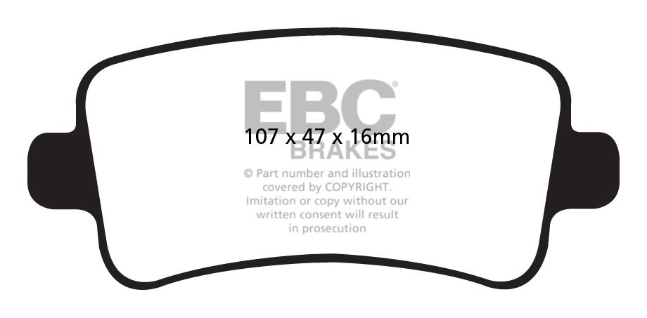 EBC Brakes OPEL Insignia 1.6 2008-.. Remblokken achterzijde