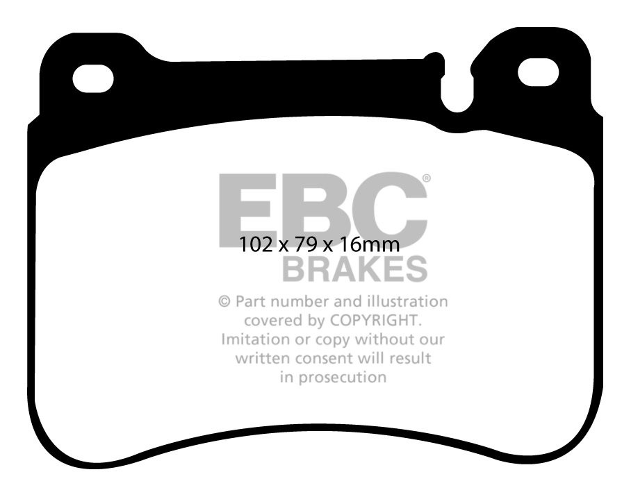 EBC Brakes MERCEDES C-Class Coupe (CL203) C350 2005-2008 Remblok