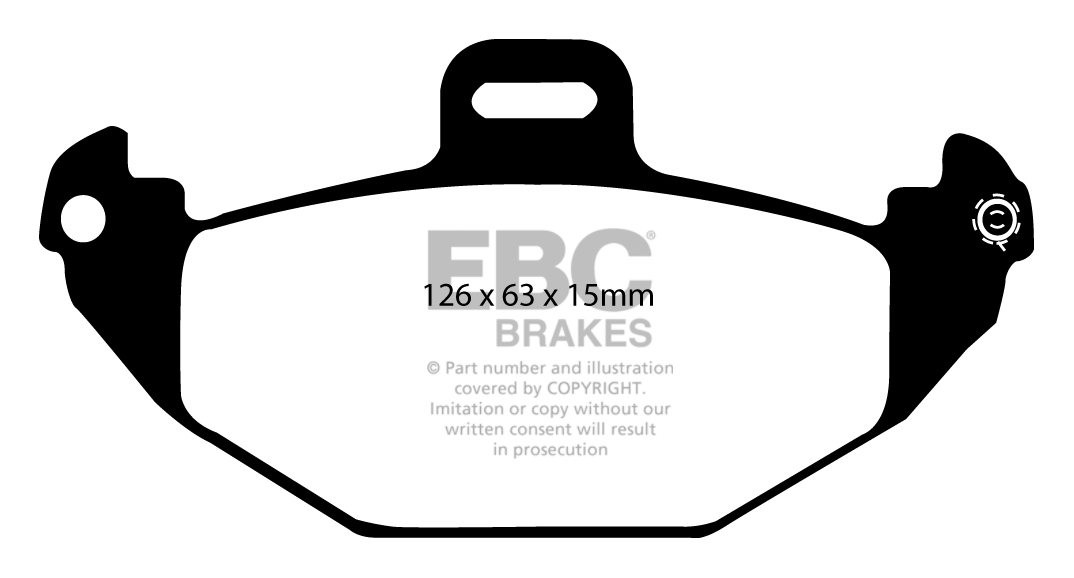 EBC Brakes RENAULT Laguna Station 2.2 D 98-99 Remblokken achterz
