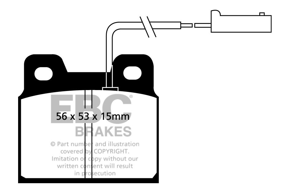 EBC Brakes ALFA ROMEO Alfa 75 1.6 89-92 Remblokken achterzijde