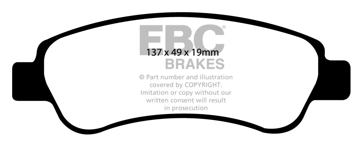 EBC Brakes CITROEN Relay Combi 2.2 TD (100) 2008-.. Remblokken a