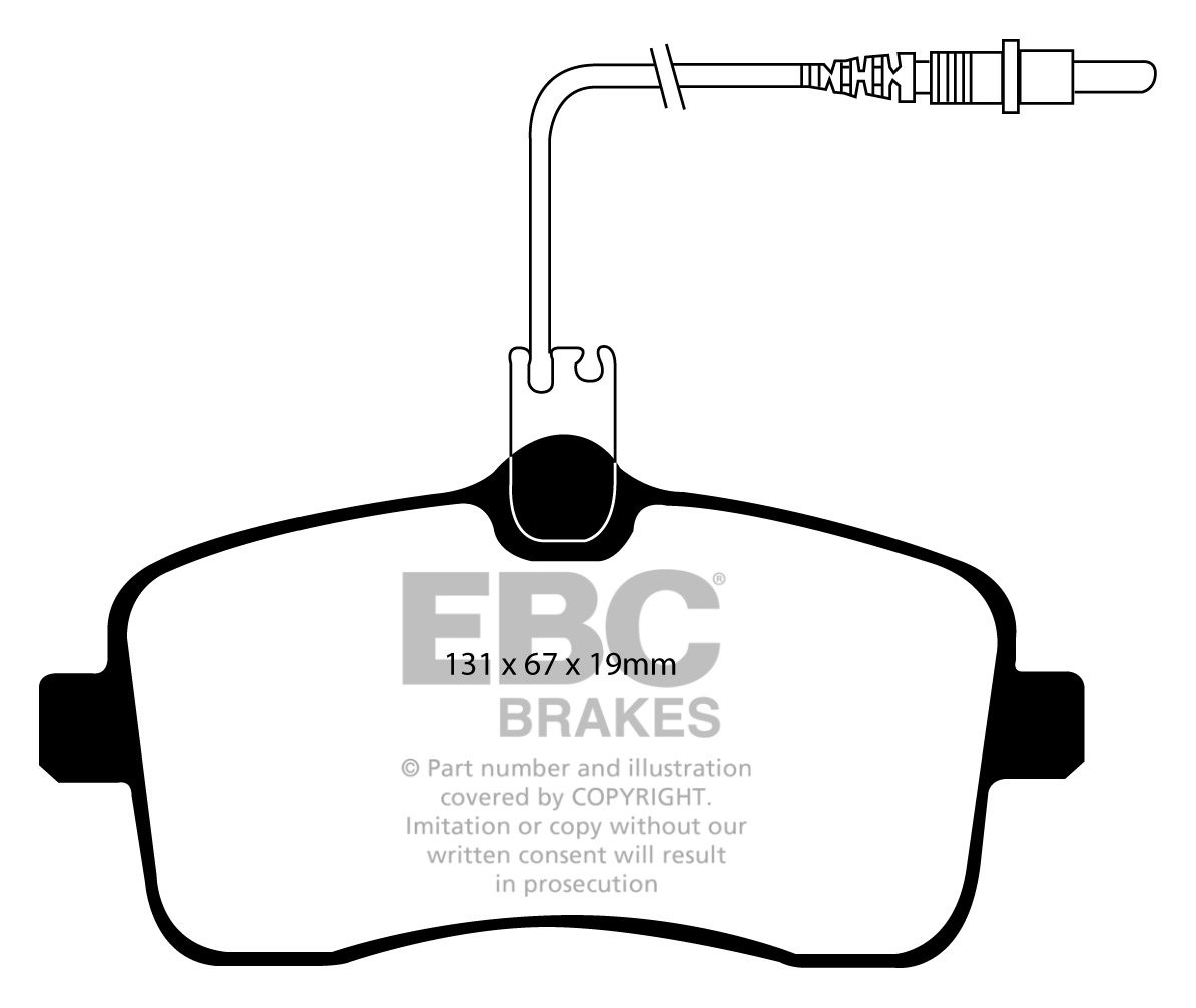EBC Brakes PEUGEOT 407 1.6 TD 2004-2011 Remblokken voorzijde gre