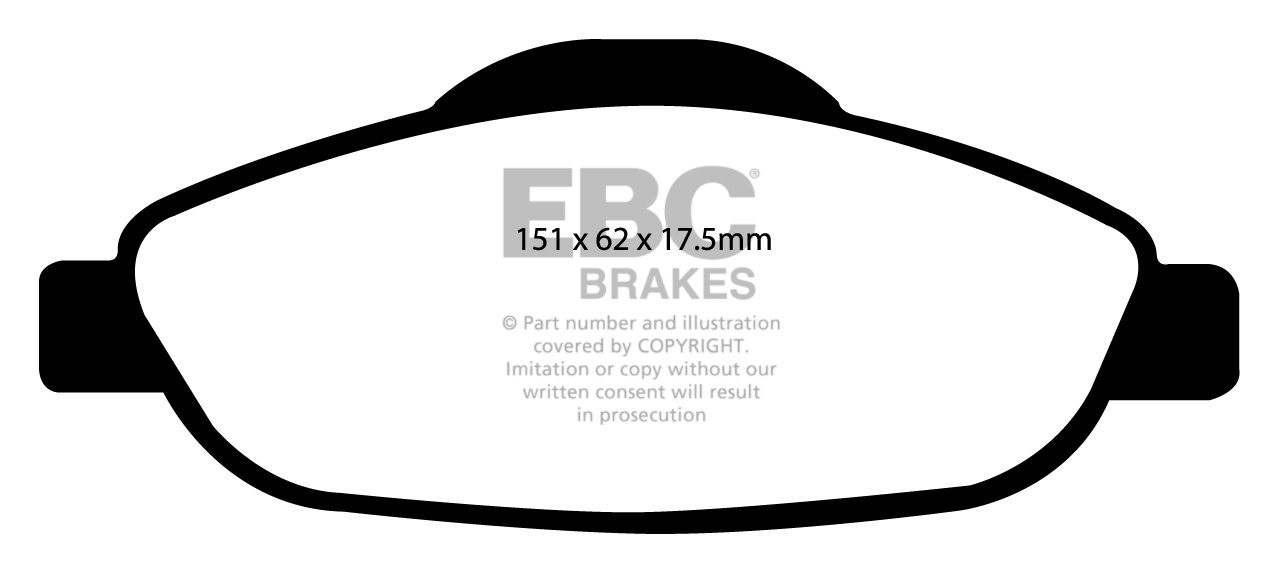 EBC Brakes PEUGEOT 3008 1.6 2009-.. Remblokken voorzijde