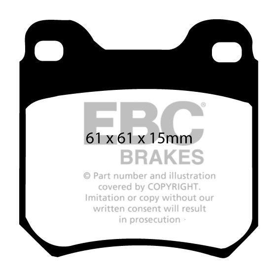 EBC Brakes OPEL Omega B 2.0 95-2000 Remblokken achterzijde